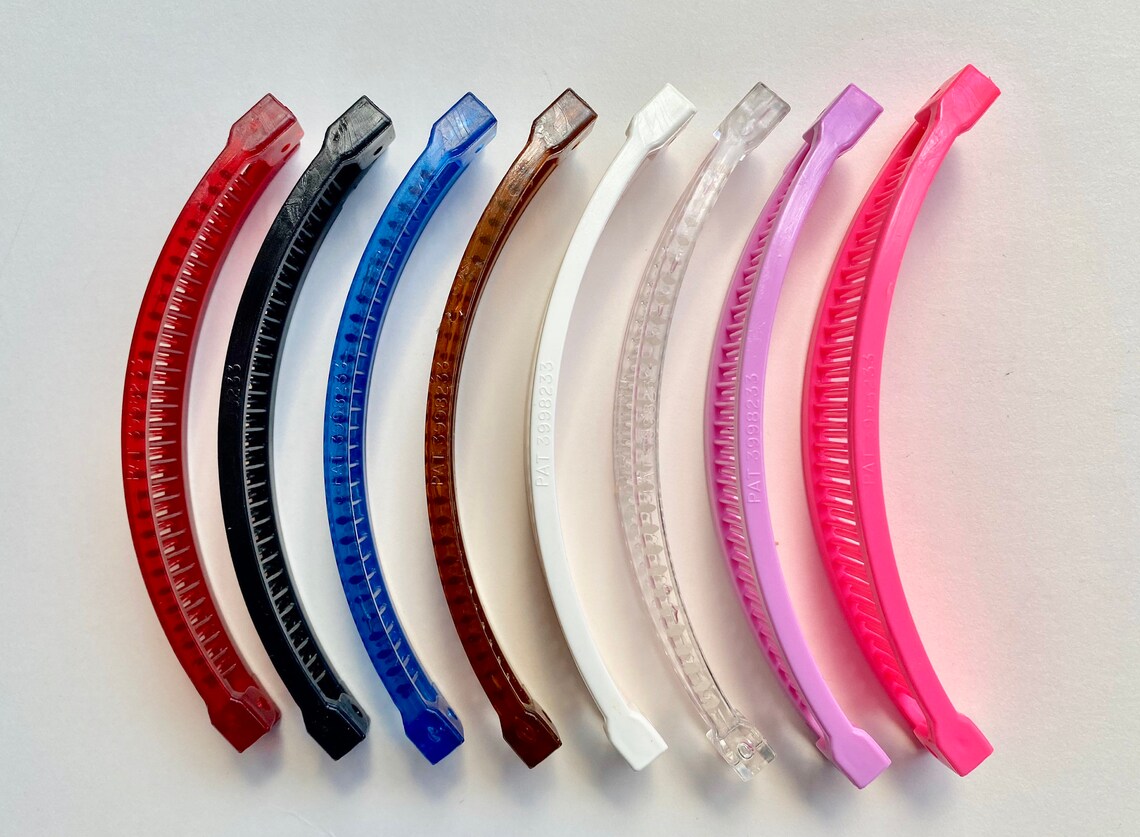 Banana clips 5 USA made SMALL size pack of 8 assorted Etsy