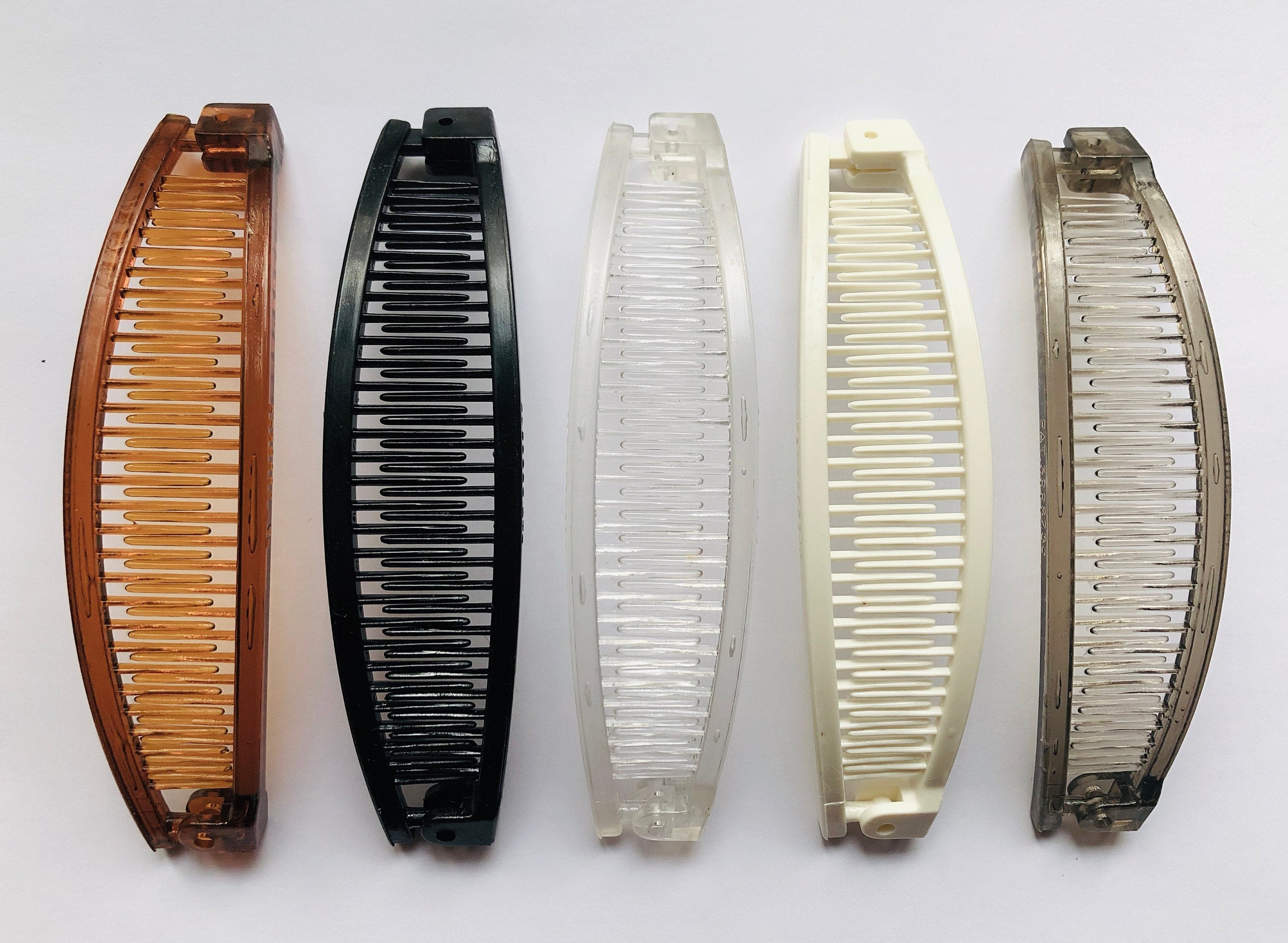 Banana clips 5 USA made SMALL size 8pack neutral Etsy