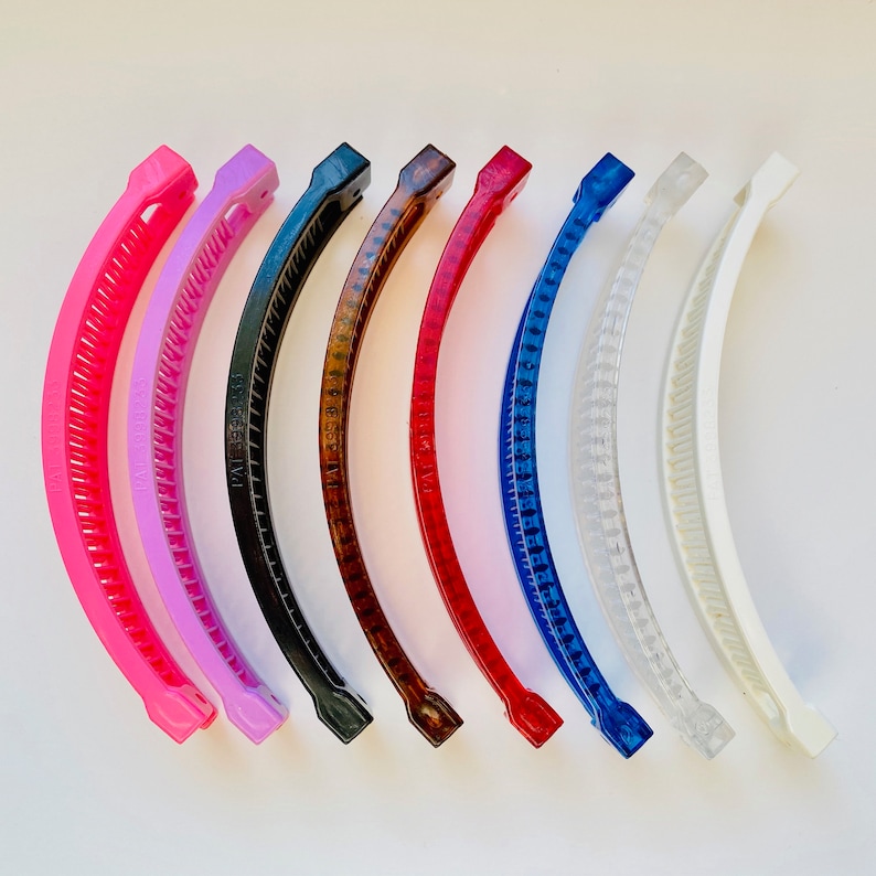 Banana clips 5 USA made SMALL size pack of 8 assorted Etsy