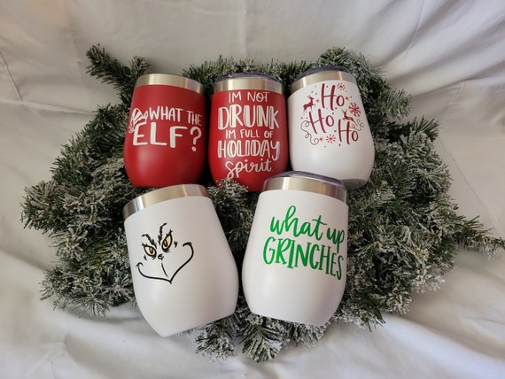 Christmas Wine Tumbler