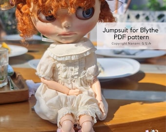 Combinaison pour Blythe Patron PDF / Patron PDF pour poupée / Vêtements de poupées Patron PDF