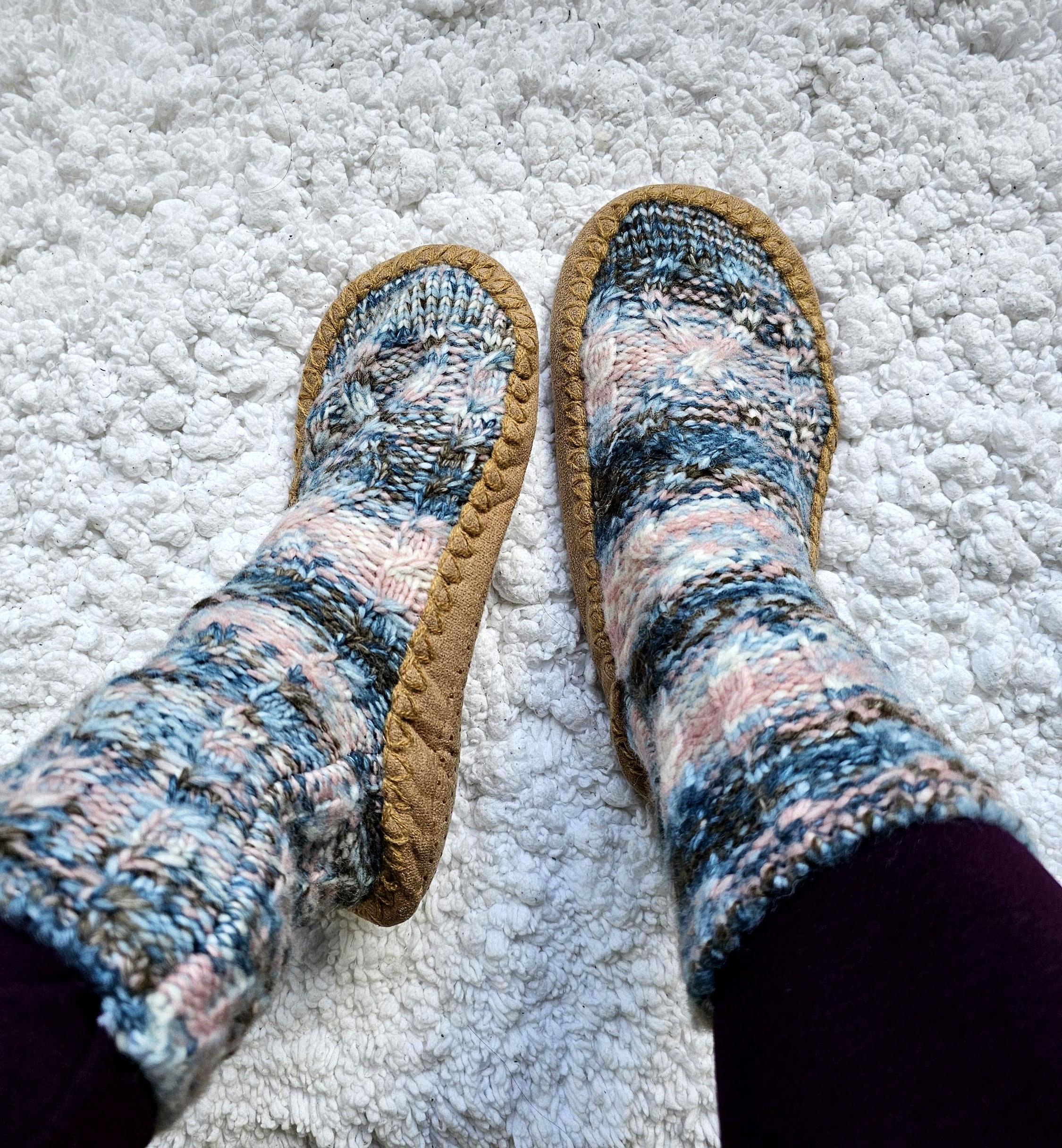 Soft Wool Mukluks Wool Slipper Socks With Leather Sole Mukluk