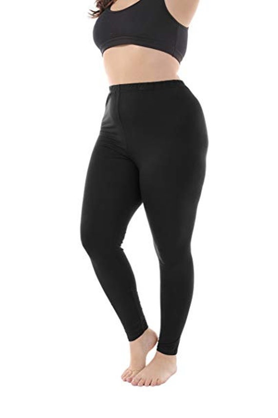 Buy Women's Plus Size Leggings, Fleece Lined Ultra Soft Black Leggings,  Warm Tights, Fashion Leggings, Gift for Mom, 1XL/2XL 3XL/4XL Online in  India 