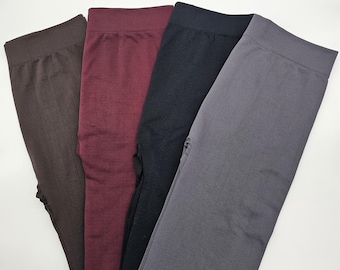 Plus Size Ultra Soft Fleece Lined Leggings: Comfy Loungewear, Yoga Pants