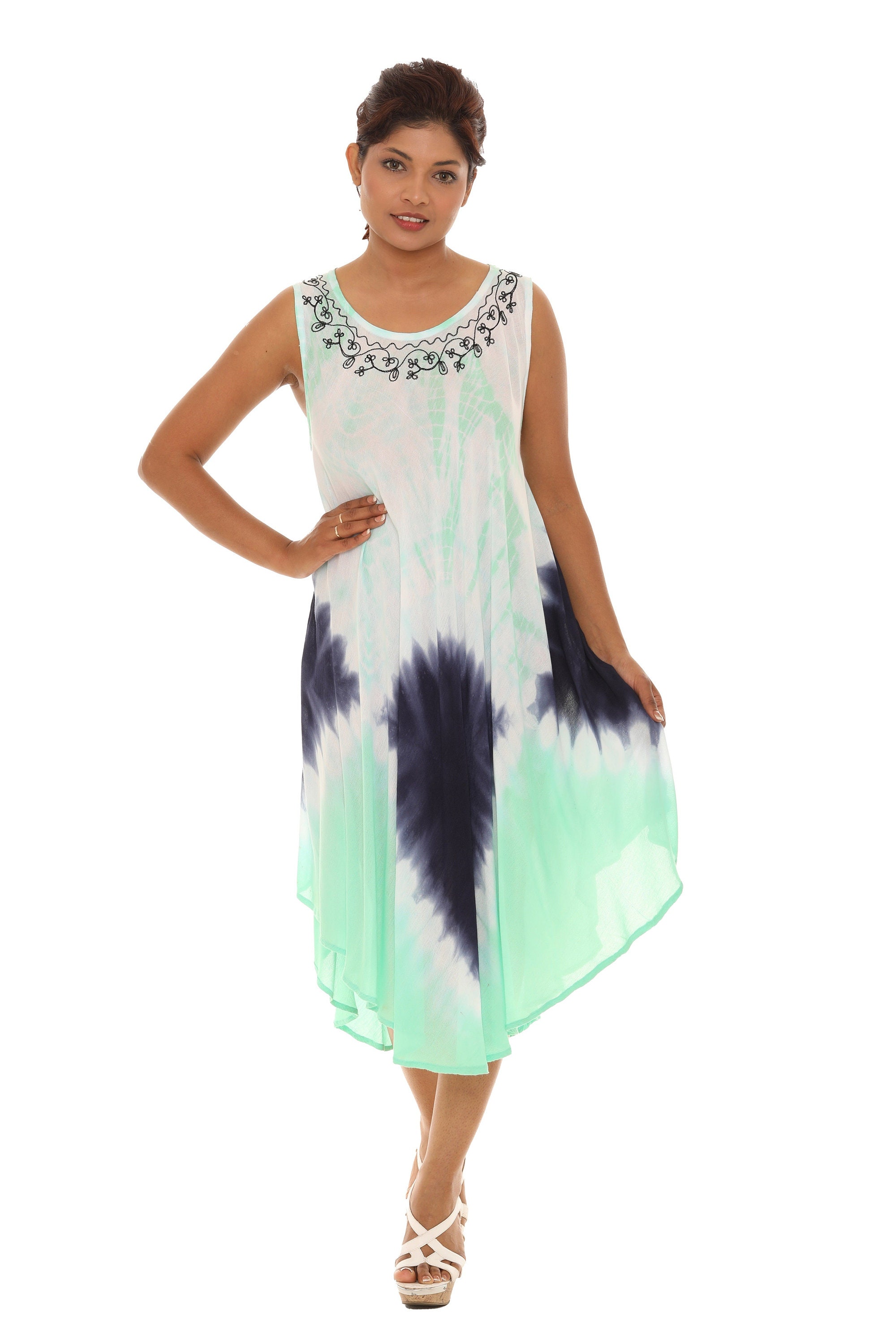 Tie Dye Summet Dreasez Women's Sleeveless Tie Dye Summer Dress Fashion Dress | Etsy
