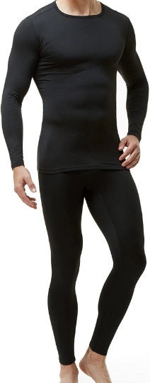 Men Long Thermal Underwear Merino Wool Top Ivory ALS Australia 