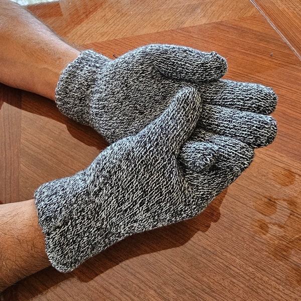 Ultra Soft Knit Winter Gloves For Men, Warm Insulated Thermal Gloves, Hand Warmers, Comfy Gloves, Gift for Dad, Gift for Men, Gifts Under 20