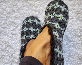 Women's Cozy Slippers, Indoor Slipper Socks, Ladies Comfy Non Skid House Shoes, Gift For Her, Gift For Mom, Gift For Valentine