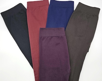 Women’s Fleece Lined Comfy Leggings: Ultra Soft High Waist Everyday Leggings, Yoga Pants