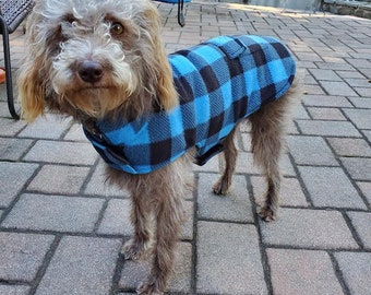 Fashionable Plaid Dog Jacket, Cute Pet Clothing, Comfy Dog Winter Coat, Pet Vest, Warm Dog Jacket, Dog lover Gift