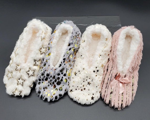 Women s Slippers Women s Non Skid Slipper Socks Ladies Comfy