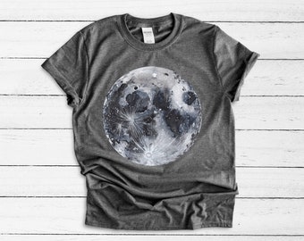 Full moon shirt - moon shirt - unique moon tshirt - Unisex moon shirt - moon shirt for women - moon shirt for men - Celestial shirt - Lunar