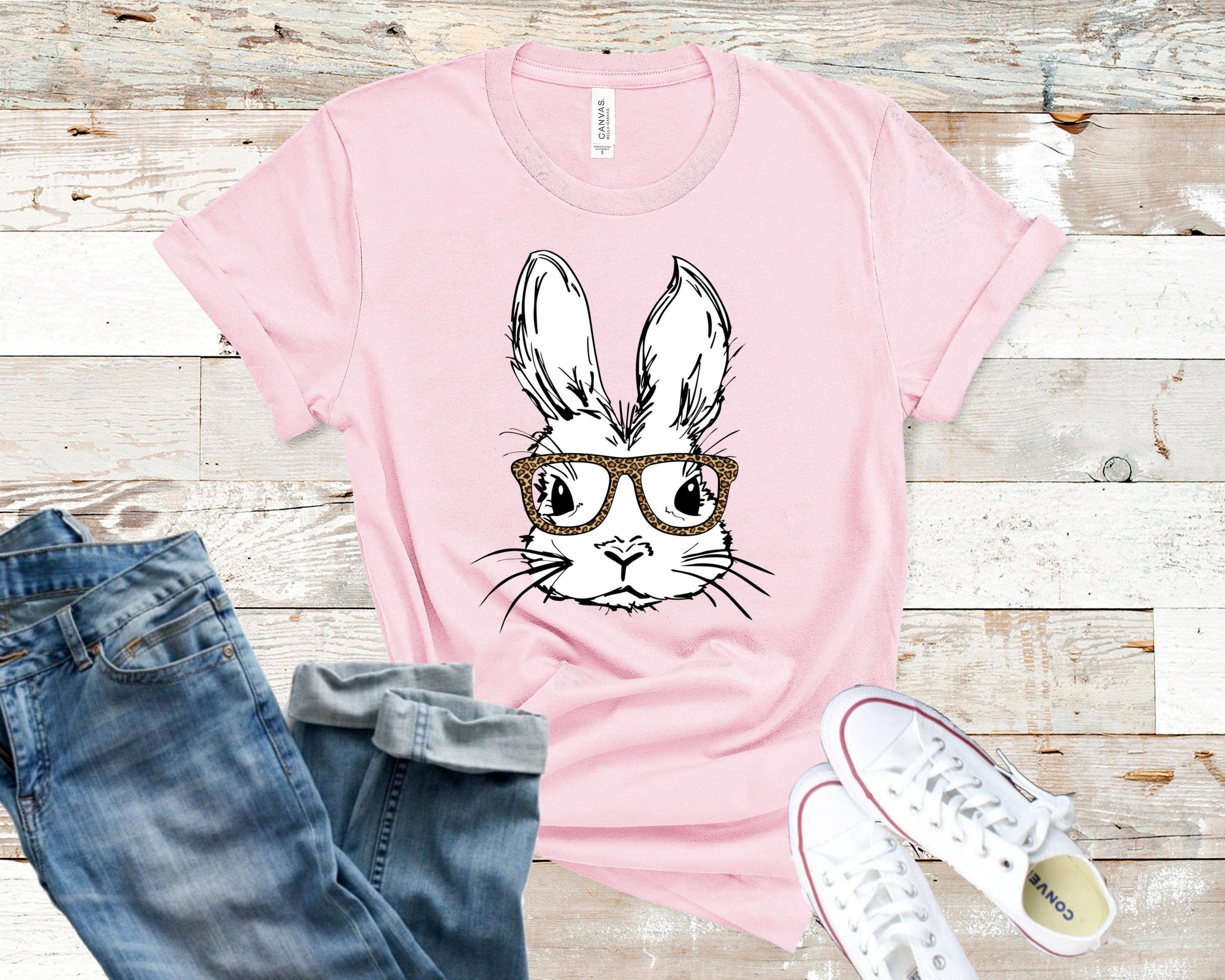 Women's Easter Shirt Womens Spring Shirt Hipster Bunny - Etsy