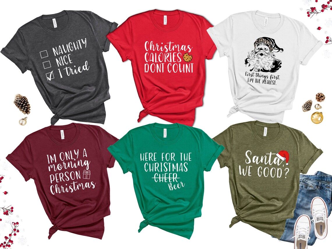 Family Christmas Shirts Funny Group Christmas Shirts Friends Etsy