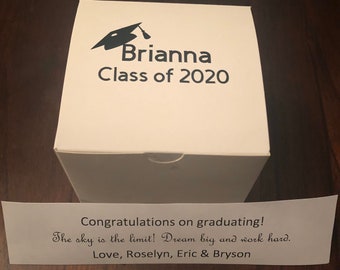 Graduation, Balloon Surprise, Personalized Balloon Announcement, Pop the balloon to reveal your message, Balloon Message in a box