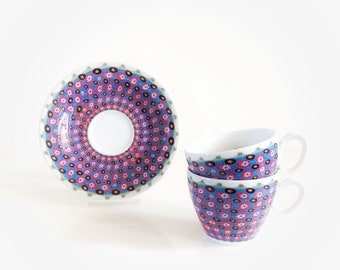 duos de tasses en porcelaine vintage Seltman Weiden art series (x2)