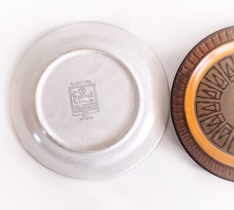 Electra Casual CeramJapanvintage stoneware plates in Athena seriesx6sold individually image 4