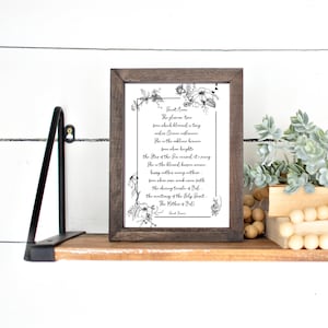 Saint Anne Quote Card