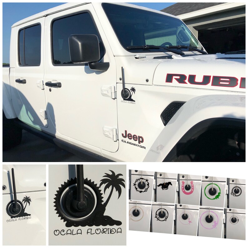 Jeep Antenna Decals Mermaids Hunting Flags Stars Beach Etsy