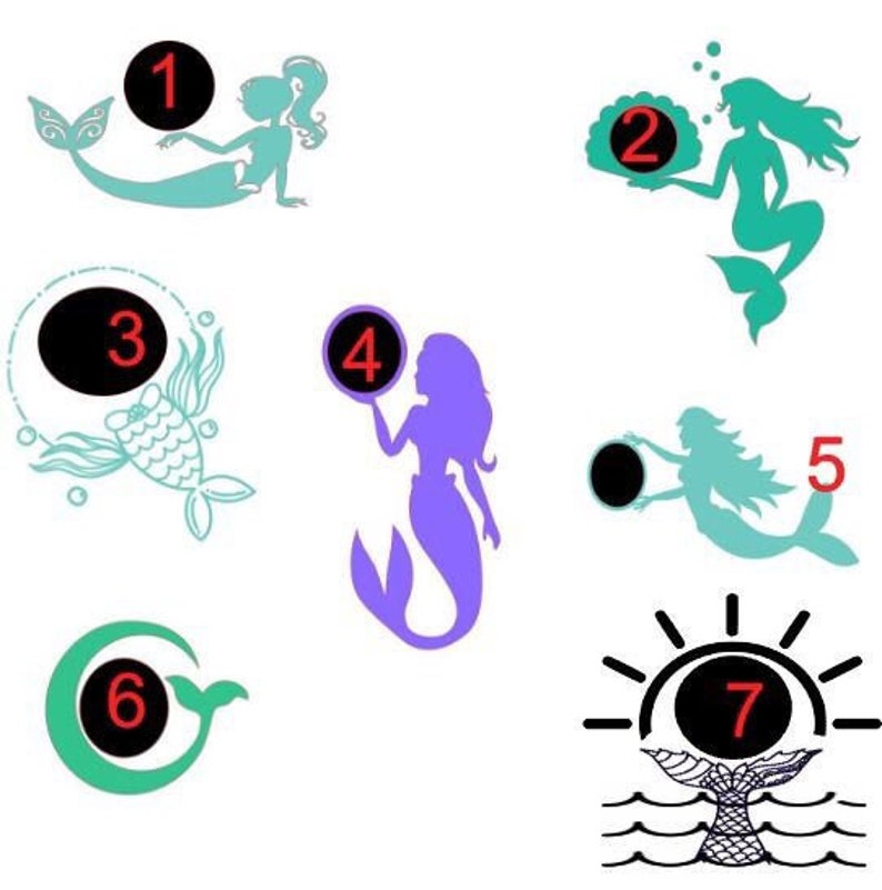 Jeep antenna decals Mermaids Jeep Wrangler Jeep Gladiator Etsy