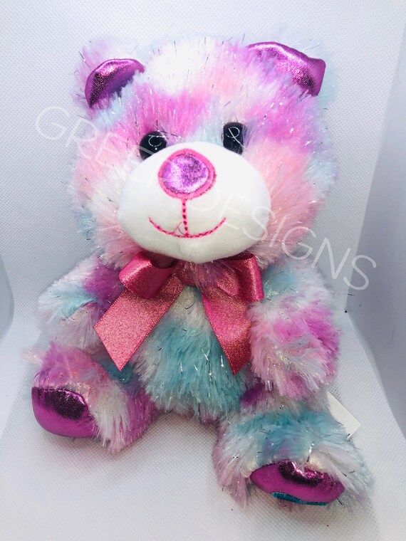 multi colored teddy bear