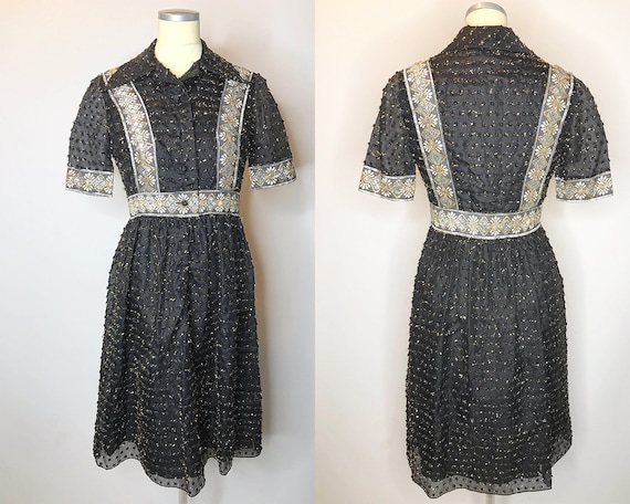 1970’s Vintage Oscar de la Renta Metallic Brocade