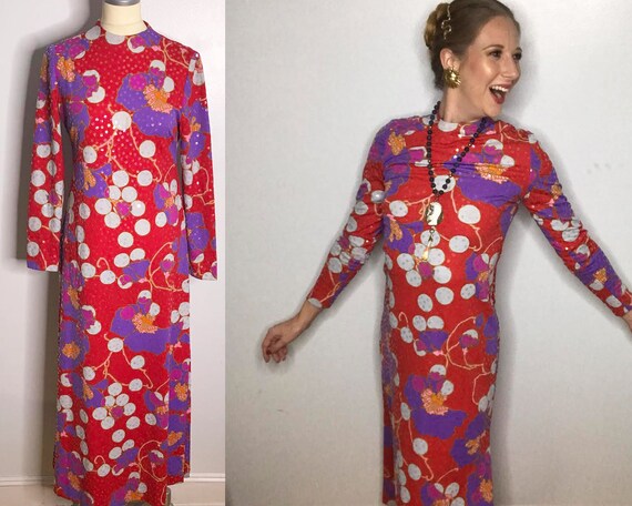 1960s Vintage Anne Fogarty Sequin Maxi Dress - 60s