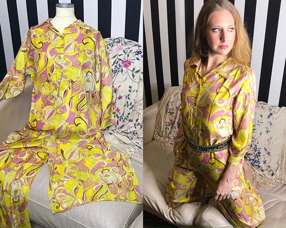 70s Vintage Jumpsuit by Loll Ease, Hippie Jumpsuit