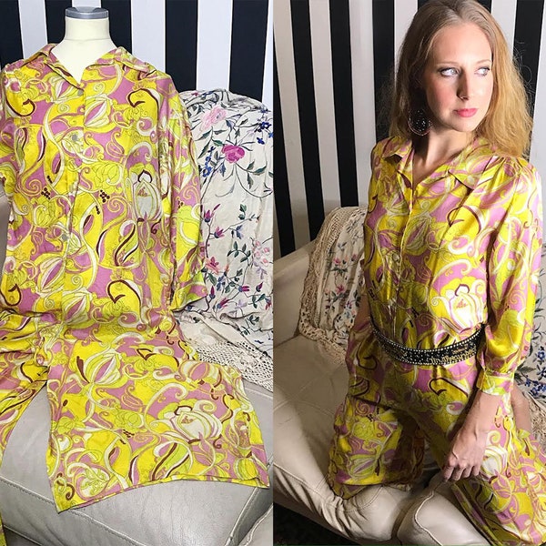 70s Vintage Jumpsuit by Loll Ease, Hippie Jumpsuit Boho Jumpsuit 1970s Jumpsuit Jumpsuit Women Vintage Womens Jumpsuit Disco Jumpsuit Large