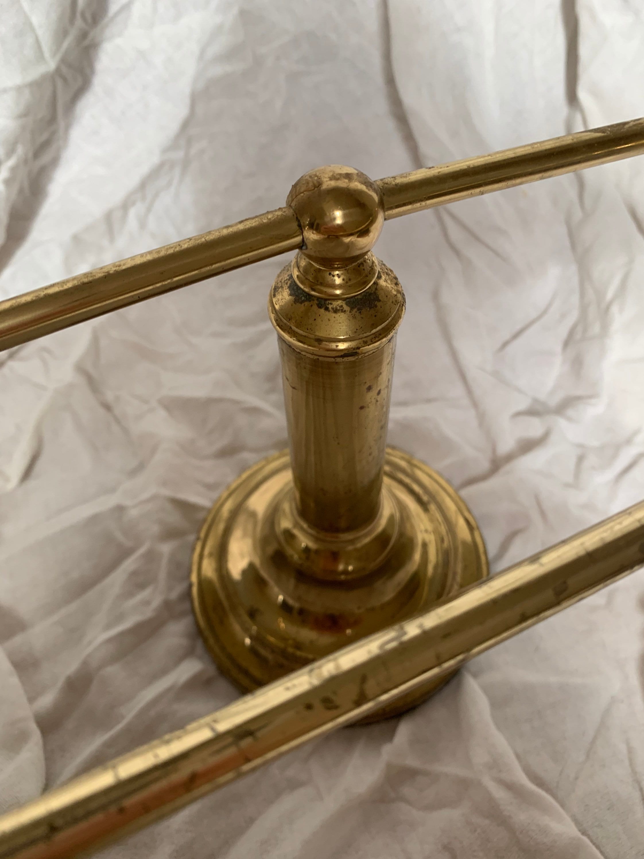 Vintage brass short hand towel rack brass hand towel holder Etsy