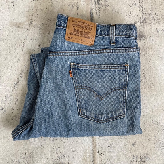 Vintage Levi’s Orange Tab 550 Jeans Size 38x34 Re… - image 7