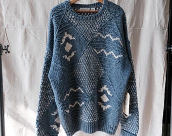 ●Ralph Lauren Country/90s hanb knit Vintage 90s Ralph Lauren Country Knit Cardigan Sweater Small