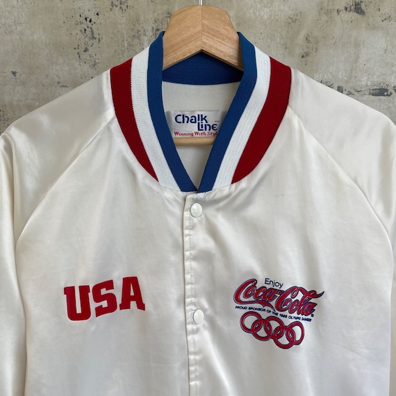 Vintage USA Olympics Chalk Line Jacket Size XL 19… - image 3