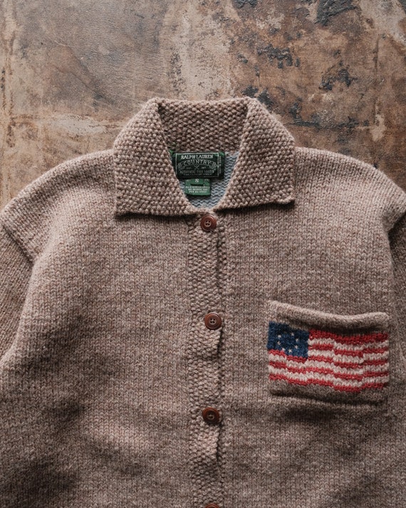 Vintage 90s Ralph Lauren Polo Country Cardigan Si… - image 3