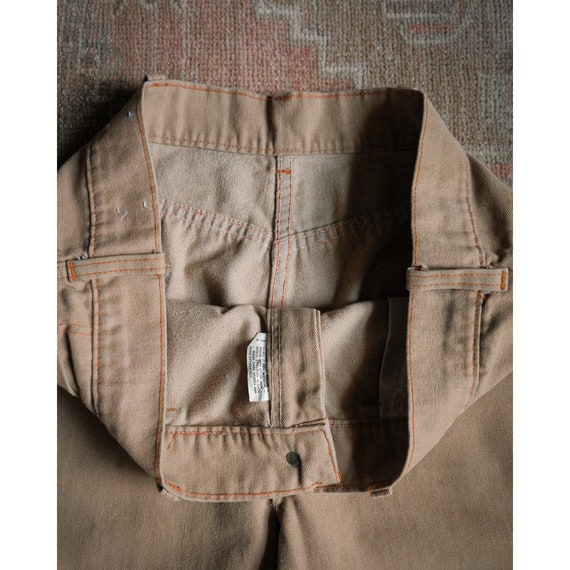 Vintage 60s 70s Big Yank Cotton Twill Flare Pants… - image 8