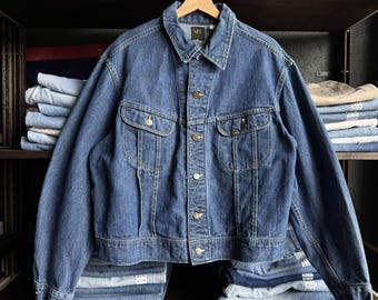 Vintage 60s Lee 101-J Denim Jacket / Size 42 / Made in USA / View
