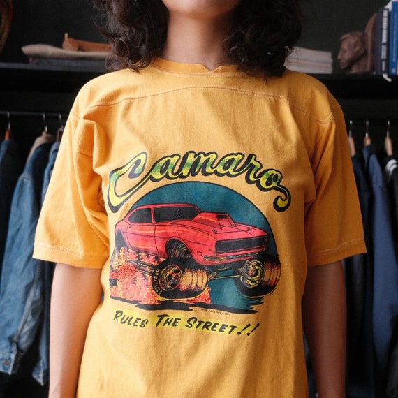 Vintage 70s Rats Hole Camaro Jersey T-shirt Size M - image 2