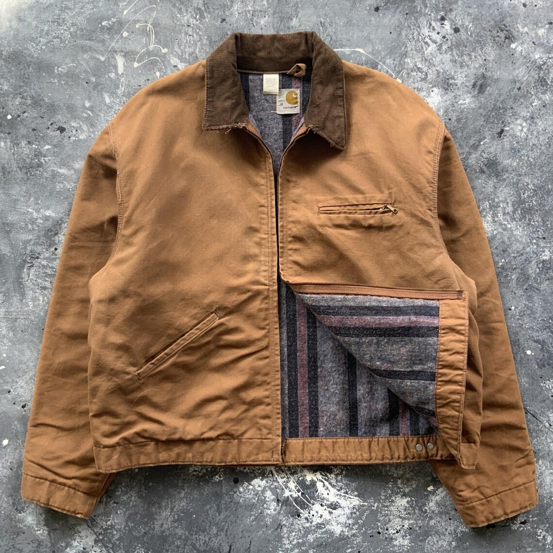 1970s Carhartt Blanket Lined Detroit Jacket Etsy