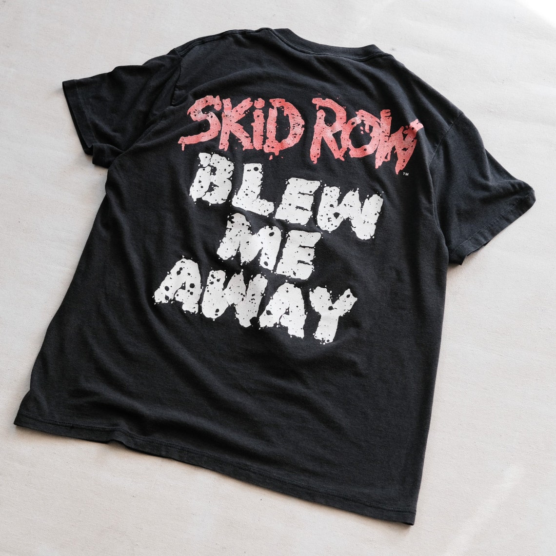 Vintage 80s Skid Row Big Guns Band Tshirt Etsy