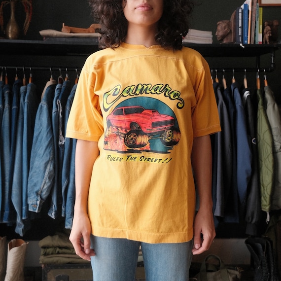 Vintage 70s Rats Hole Camaro Jersey T-shirt Size M - image 1