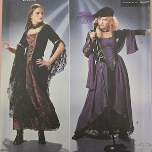 Simplicity 8750 Sewing Pattern from 1999 - Misses&#39; Medieval Renaissance Gowns, Women&#39;s Size U: 16, 18, 20 Bust 38, 40, 42 - UNCUT and FF