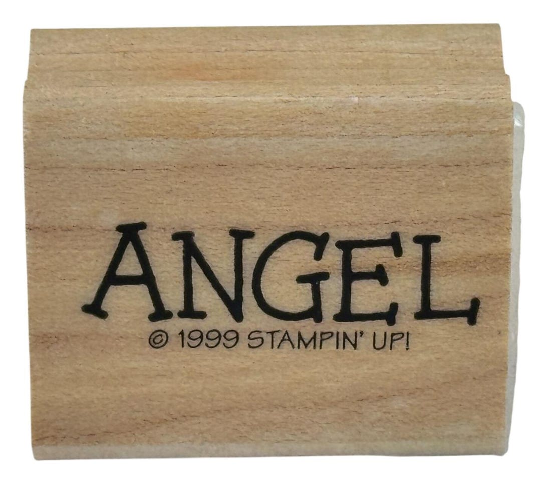 Stampin up Rubber Stamp Angel Word Craft Scrapbooking Tool Card Making ...