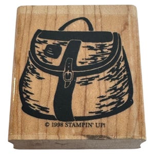 Stampin Up houten rubberen stempelrugzak Reistas Mode-accessoire Kaarten maken