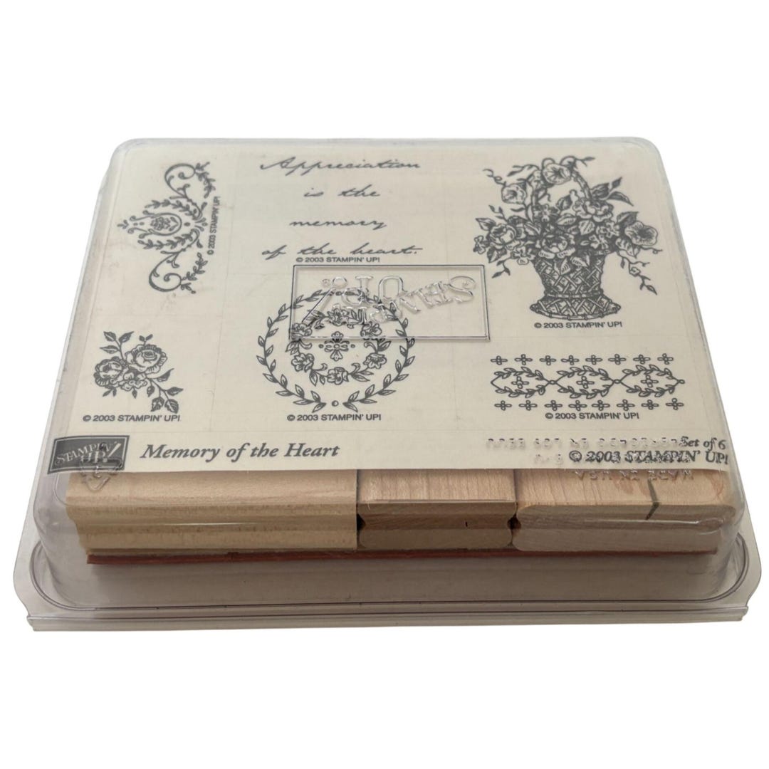 Stampin up Wood Rubber Stamp Set Appreciation is the Memory of the ...