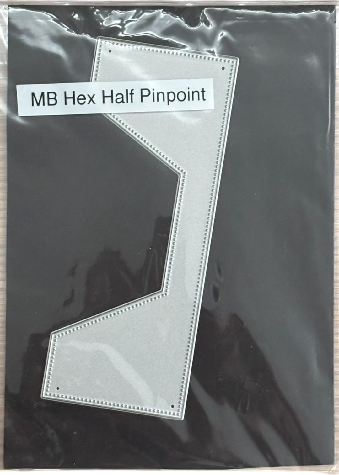 Pinpoint Cards Memory Box Hex Half Pinpoint Cutting Die Card Making Decorative Edge ...