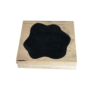 DeNami Rubberstempel Klodder Tekstballon Morskaart Maken Achtergrond Gemonteerd op hout