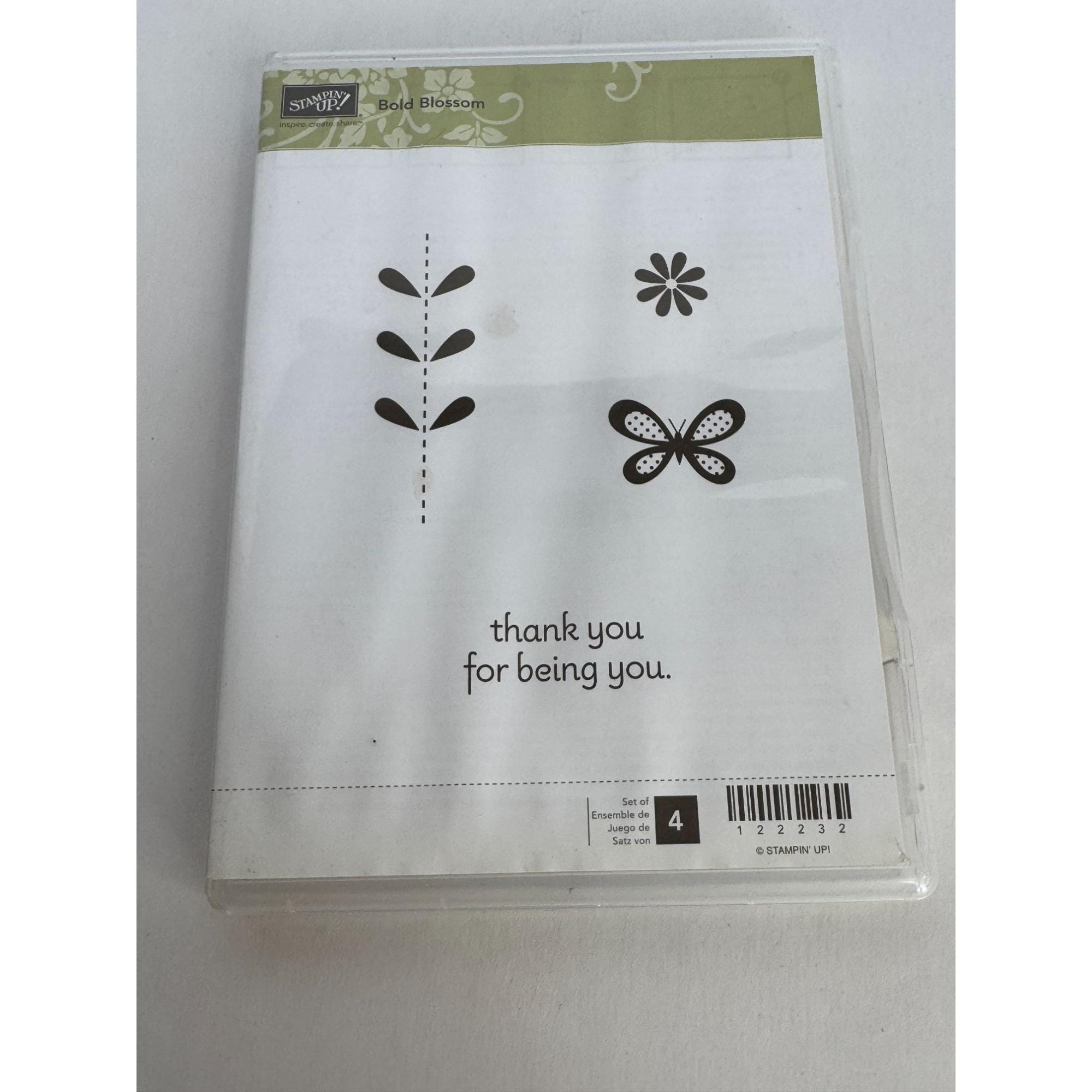 スタンピンアップ クリアマウント ラバースタンプセット ボールド