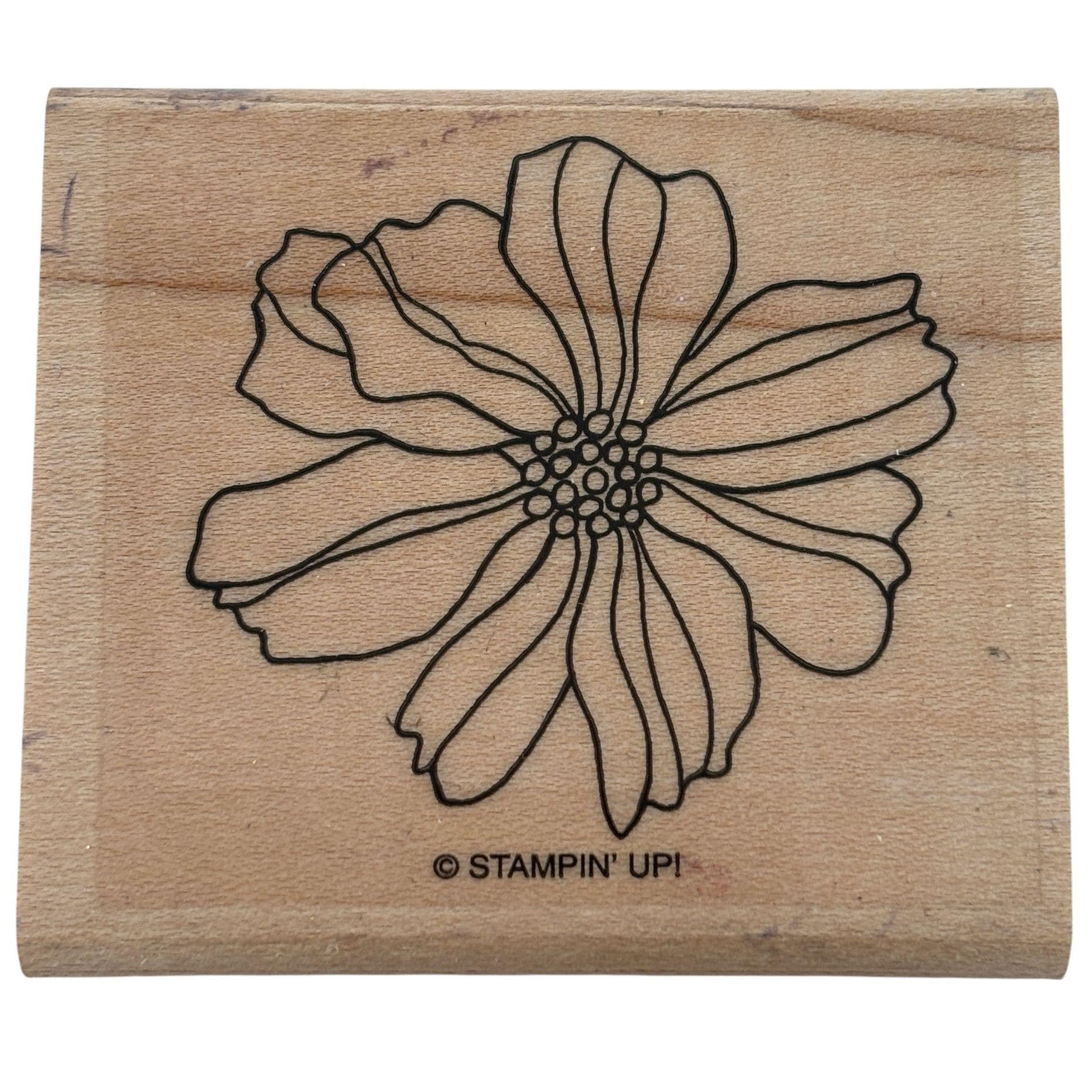 Stampin up Wood Mounted Rubber Stamp Flower Garden Floral Nature Card ...