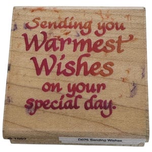 特別な日、誕生日に温かいお祝いをお送りするStampendousゴム印
