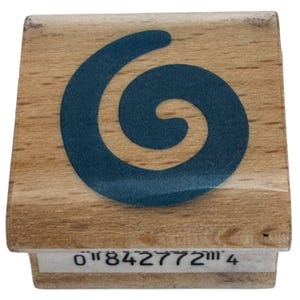 All Night Media Stempel Swirl Design Form Konfetti Feiern Holz montiert